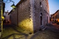 Old steets of Saint Paul de Vence in the night