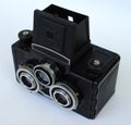 Old stereo camera Royalty Free Stock Photo