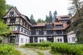 Old style hotel at the edge of a forest Royalty Free Stock Photo