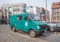 Old van car Lublin right side view parked
