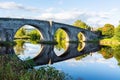 Old Stirling Bridge spanning the River Forth in Scotland Royalty Free Stock Photo