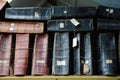 Old stock-books in an English 19th century textile factory