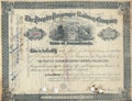 Old Stock Certificate 3 Royalty Free Stock Photo