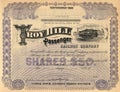 Old Stock Certificate 3 Royalty Free Stock Photo