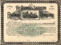 Old Stock Certificate 3 Royalty Free Stock Photo
