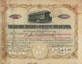 Old Stock Certificate 3 Royalty Free Stock Photo