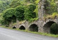 Old stone aqueduct, Iera, Italy. Old technology, engineering. Royalty Free Stock Photo