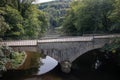 old stone arch bridge Royalty Free Stock Photo