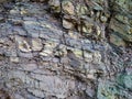 Old stone background texture. Cave wall rusty pattern scratched Royalty Free Stock Photo