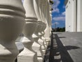 Old stone balustrade. Detail of urban architecture Royalty Free Stock Photo