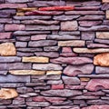 Old stone brick wall background. Royalty Free Stock Photo