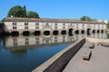 old stone bridge (barrage vauban) - strasbourg - france Royalty Free Stock Photo