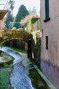 old stone bridge image taken in ponte del diavolo, borgo a mozzano, tuscany , italy