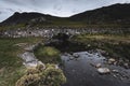 Old stone bridge in Lake District,Cumbria,Uk Royalty Free Stock Photo