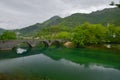 Old stone bridge over River Crnojevic Royalty Free Stock Photo