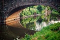 old stone bridge over river Royalty Free Stock Photo