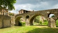 Old stone bridge over river in Vic Royalty Free Stock Photo