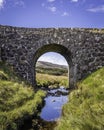 Old stone bridge over stream on Isle of Skye Royalty Free Stock Photo