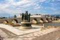 Old Stone Bridge Over Vardar River Royalty Free Stock Photo