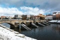 Old stone bridge at Pisek Royalty Free Stock Photo