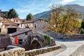 The old stone bridge in Potes, North Spain