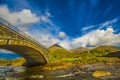 Bridge Over River Sligachan Royalty Free Stock Photo
