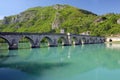 Old stone bridge in Visegrad Royalty Free Stock Photo