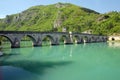 Old stone bridge in Visegrad Royalty Free Stock Photo