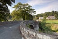 Old stone bridge in welsh countryside Royalty Free Stock Photo