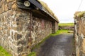 Old, stone building in Skansin historic fortress in Torshavn, Faroe Islands Royalty Free Stock Photo