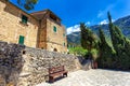 Old stone buildings in small town of Deia, Mallorca Royalty Free Stock Photo