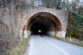 old stone built road tunnel Royalty Free Stock Photo