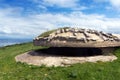 Old stone bunker in Punta Luzero Royalty Free Stock Photo