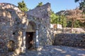 Old stone church in the forest near the old Pili village, Kos island, Dodecanese, Greece