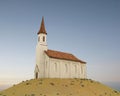 Old stone church on a hill Royalty Free Stock Photo