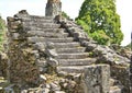 old stone destroyed staircase