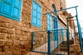 Old stone facade Acre Israel Royalty Free Stock Photo