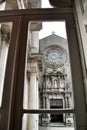 Old stone facade of Saint Francis church in Porto Royalty Free Stock Photo