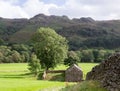 Old stone farm building in Lake District Royalty Free Stock Photo