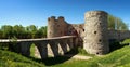 Old stone fortress in Koporye village Royalty Free Stock Photo