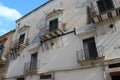 old stone habitation building (palace ?) - noto - italy