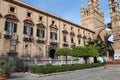 old stone hall (archdiocese building) - palermo - italy Royalty Free Stock Photo