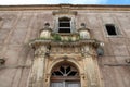 old stone hall in noto in sicily (italy)