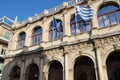 old stone hall (venitian loggia) in heraklion in crete (greece) Royalty Free Stock Photo