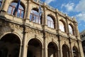 old stone hall (venitian loggia) in heraklion in crete (greece) Royalty Free Stock Photo