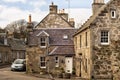 Old stone house in the historic village of Falkland in Scotland, home of Falkland Palace