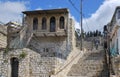 Old stone house in the Jewish quarter of the old city Safed. Israel