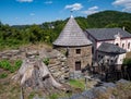 old stone house ruin elsterberg Royalty Free Stock Photo