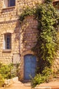 Old stone house in Safed, Upper Galilee, Israel Royalty Free Stock Photo