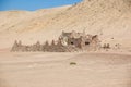 Old stone house in Sahara desert in Egypt, Africa Royalty Free Stock Photo